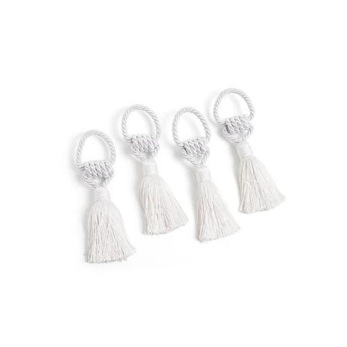 Jogo de argolas para guardanapos Copa&Cia Trassel 4 peças Pérola Jogo de argolas para guardanapos Copa&Cia Trassel 4 peças Pérola