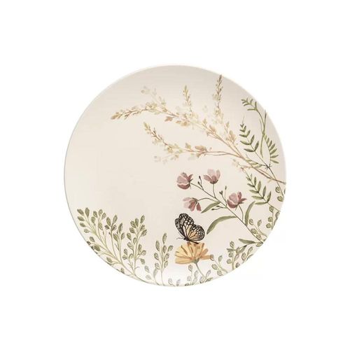Prato raso em cerâmica Copa&Cia Aquarelle Garden 28cm Prato raso em cerâmica Copa&Cia Aquarelle Garden 28cm