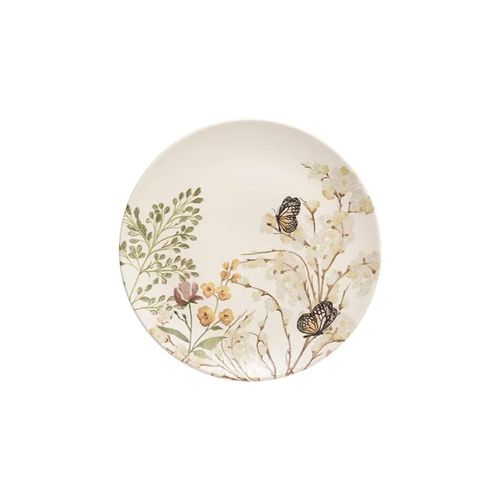 Prato de sobremesa em cerâmica Copa&Cia Aquarelle Garden 20,5cm Prato de sobremesa em cerâmica Copa&Cia Aquarelle Garden 20,5cm