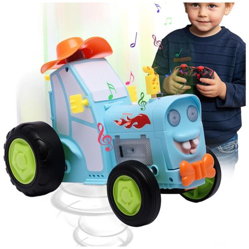 Mini Carro de Controle Remoto LYYCLFQ Dinossauro Saltador com LED