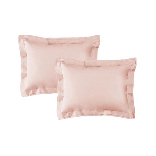 Jogo de fronhas 2 peças Trussardi San Pietro 200 fios 50cmx70cm Soft Rose/Soft Rose