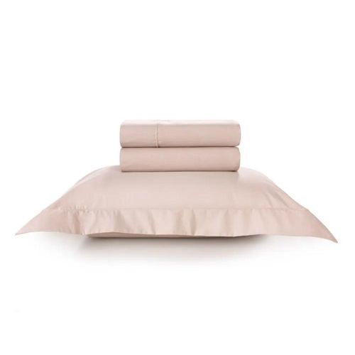 Jogo de lençol Trussardi Piero 200 fios 100% Algodão Queen Soft Rose