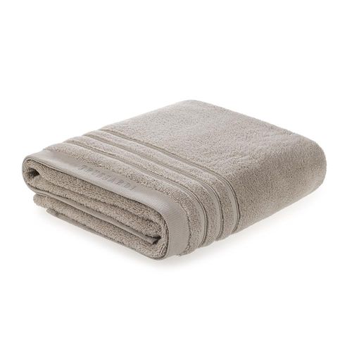 Toalha de rosto Trussardi Divine 48cmx90cm em algodão Nocciola