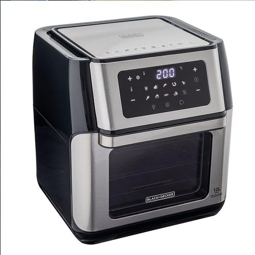 Fritadeira Airfryer oven sem óleo Black+Decker AFO12G Gourmand Gris 12L 5 em 1 220V