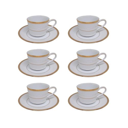 Jogo de xícaras café Noritake Toorak Gold 6 peças Jogo de xícaras café Noritake Toorak Gold 6 peças