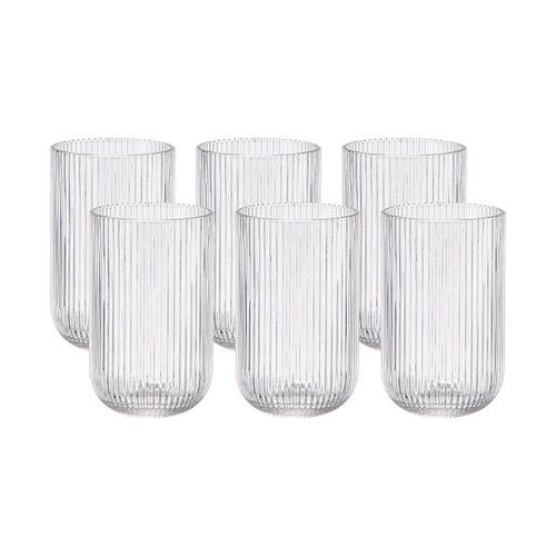 Jogo de copos em vidro L'Hermitage Cameratta 425ml 6 peças