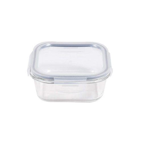 Pote hermético quadrado em vidro Kenya Kitchen 520ml Pote hermético quadrado em vidro Kenya Kitchen 520ml