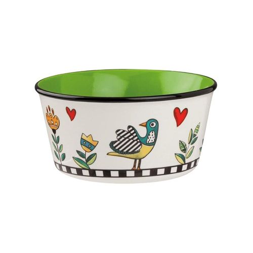 Bowl em new bone china Imeltron Cocorico 460ml verde