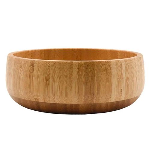 Saladeira em bambu com acabamento natural Kenya 18x6,5cm