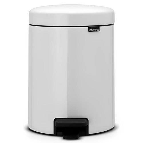 Lixeira em aço inox Brabantia New Icon 12 litros branca