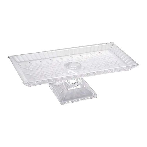 Travessa em cristal com pé Wolff Lys 34x17x11cm Travessa em cristal com pé Wolff Lys 34x17x11cm