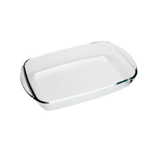 Assadeira retangular em vidro borossilicato Dynasty Temqter 3,6 litros incolor Assadeira retangular em vidro borossilicato Dynasty Temqter 3,6 litros incolor