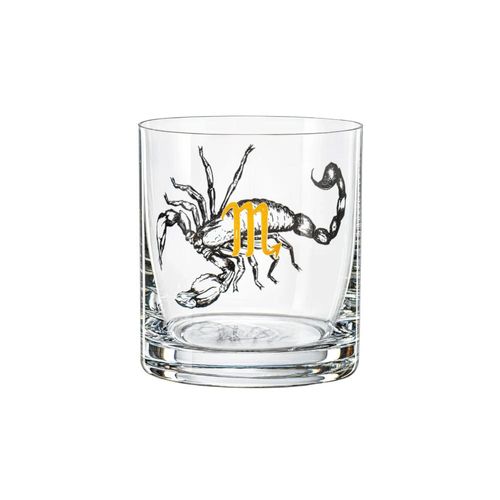 Copo wisk em cristal Bohemia Zodiac Escorpião 280ml Copo wisk em cristal Bohemia Zodiac Escorpião 280ml