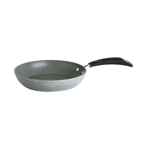 Panela Wok em alumínio com tampa Bialetti Petravera Plus 28cm cinza