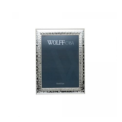 Porta-retrato em aço inox Wolff Aspect 10x15cm Prata