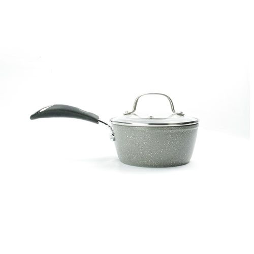 Panela em alumínio e tampa Bialetti Petravera Plus 16cm cinza