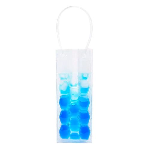 Sacola térmica para garrafa de vinho Kenya 25x9x9cm azul