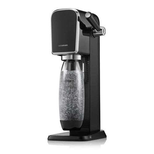 Máquina para gaseificar água com garrafa de 1 litro Sodastream ART preta