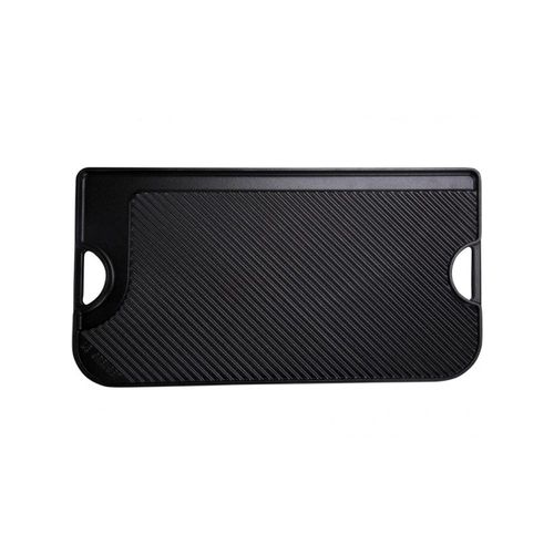 Grelha reversível em ferro Le Creuset 47x25,5cm preta