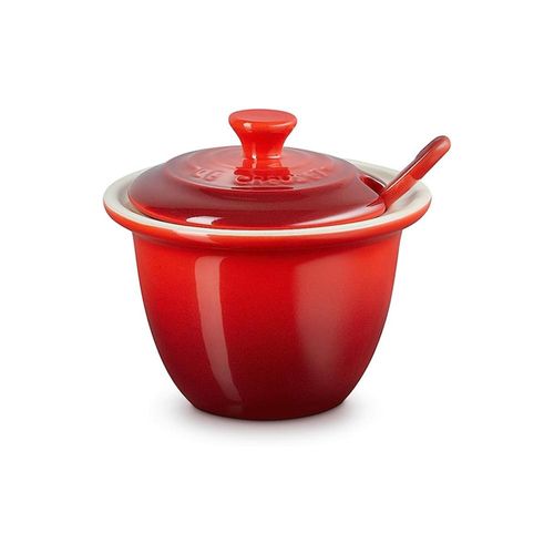 Porta condimentos em cerâmica com colher Le Creuset Indiano 180ml vemelho