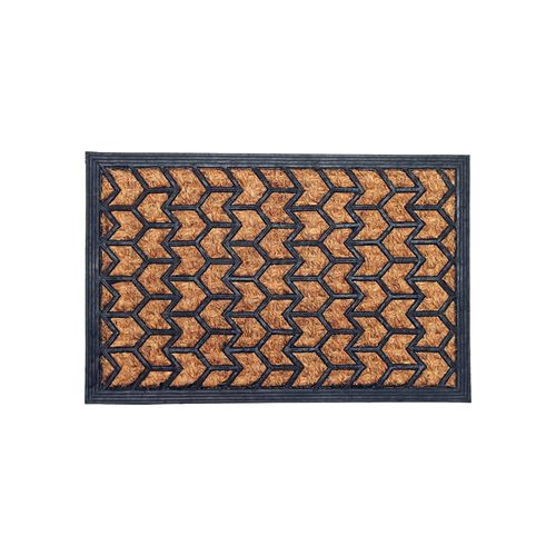 Capacho em fibra de coco e borracha Hudson Panamá Shaft 60x40cm