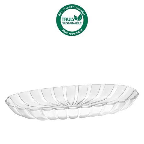 Bandeja para servir em bio plástico Guzzini Dolcevita 38x19x4,5cm pérola