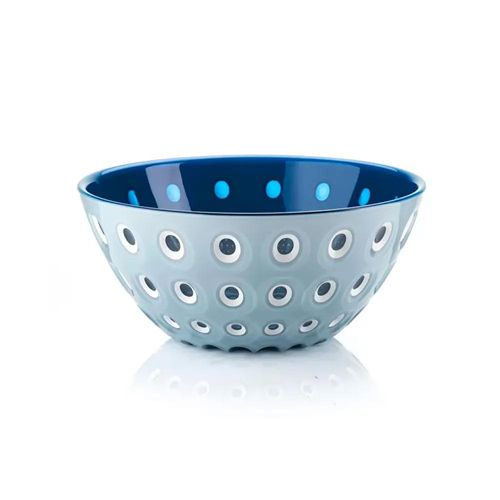 Saladeira bowl em acrílico Guzzini Le Murrine 20cm azul claro com azul mediterrâneo