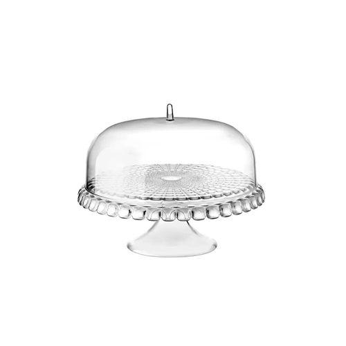 Prato para bolo com pé em plástico SMMA Guzzini Tiffany 36x28cm