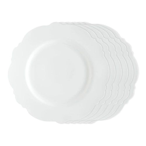 Jogo de pratos sobremesa de porcelana Wolff Maldivas 6 peças 21cm