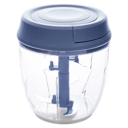 Mini processador manual á corda com 5 lâminas Fackelmann Elemental 850ml azul