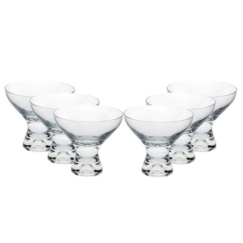 Jogo de taças para sobremesa em cristal Bohemia Vega 6 peças 330ml