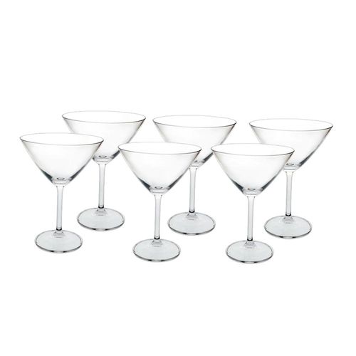 Jogo de taças para Martini em cristal Bohemia Gastro 6 peças 280ml