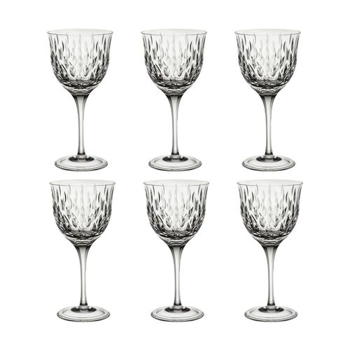 Jogo de taças vinho tinto em cristal Strauss 370ml 6 peças