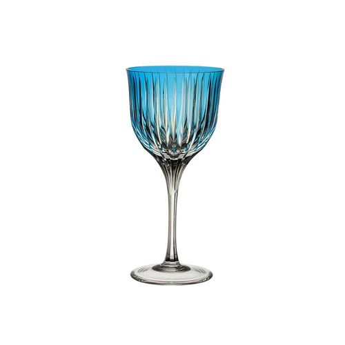Taça para vinho branco em cristal Strauss Overlay 225.103.150 330ml azul claro Taça para vinho branco em cristal Strauss Overlay 225.103.150 330ml azul claro