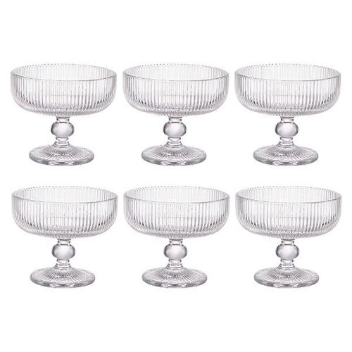 Jogo de taças sobremesa em vidro L'Hermitage Cameratta 310ml 6 peças Jogo de taças sobremesa em vidro L'Hermitage Cameratta 310ml 6 peças