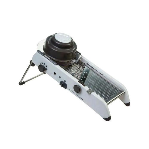 Fatiador e cortador ajustável em plástico e aço inox Progressive 36cm branco Fatiador e cortador ajustável em plástico e aço inox Progressive 36cm branco