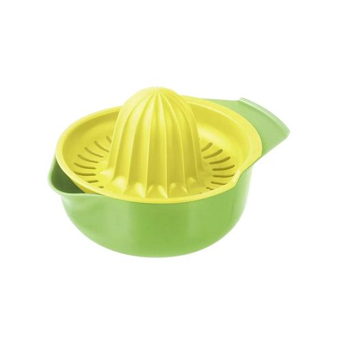 Espremedor de frutas em plástico Fackelmann 2 peças verde e amarelo Espremedor de frutas em plástico Fackelmann 2 peças verde e amarelo