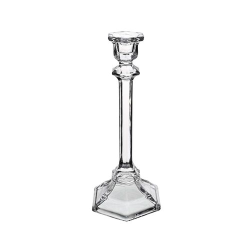 Castiçal em cristal ecológico L'Hermitage La Voir 10,5x9,5x23,5cm Castiçal em cristal ecológico L'Hermitage La Voir 10,5x9,5x23,5cm