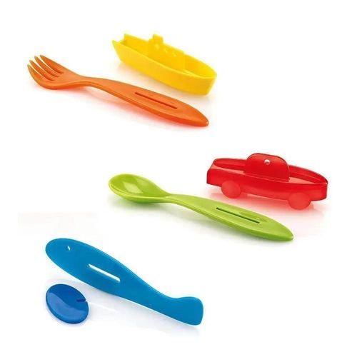 Jogo de talheres infantil em plástico Guzzini Bimbi Playpark 3 peças sortidos Jogo de talheres infantil em plástico Guzzini Bimbi Playpark 3 peças sortidos