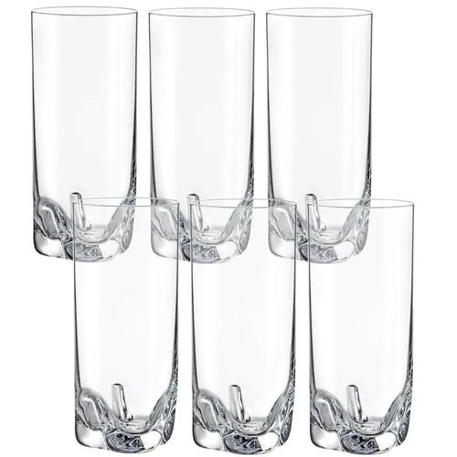 Jogo de 6 copos long drink Bohemia Crystal Trio 20.589.300 300ml Jogo de 6 copos long drink Bohemia Crystal Trio 20.589.300 300ml