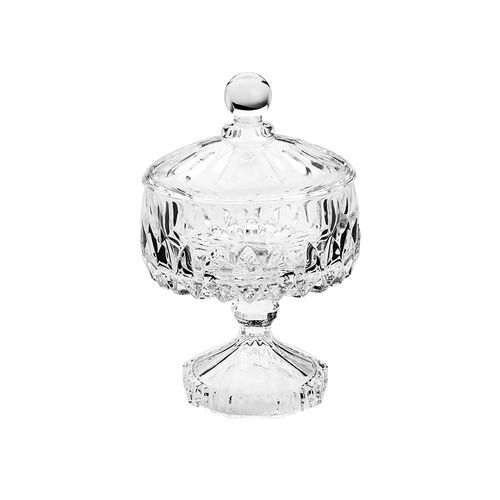 Bomboniere Wolff Louise em cristal com pé 11x18cm incolor Bomboniere Wolff Louise em cristal com pé 11x18cm incolor