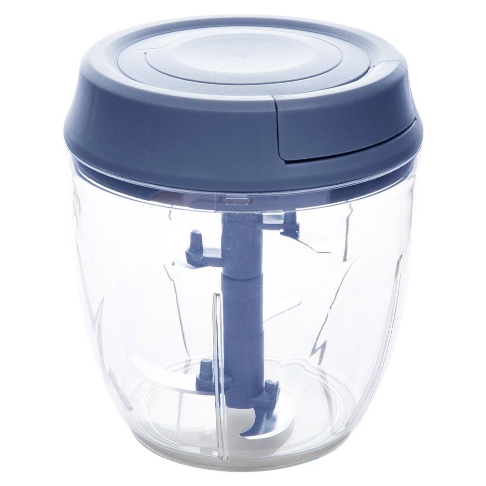 Mini processador manual á corda com 4 lâminas Fackelmann Elemental 850ml azul