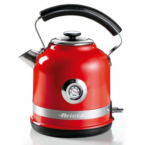 Chaleira elétrica Ariete 2854 Moderna desligamento automático vermelha 1,7 litro 1850w 220v