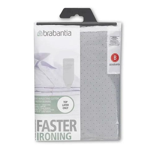 Capa para tábua de passar B em algodão Brabantia 124x38cm metalizado Capa para tábua de passar B em algodão Brabantia 124x38cm metalizado