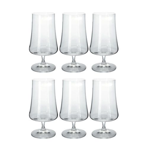 Jogo de taças para cerveja cristal ecológico Bohemia Xtra 380ml 6 peças Incolor
