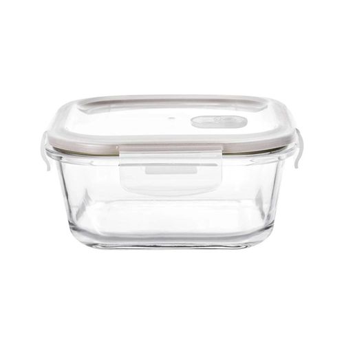 Pote hermético quadrado em vidro Dynasty Foodlock 800ml transparente Pote hermético quadrado em vidro Dynasty Foodlock 800ml transparente
