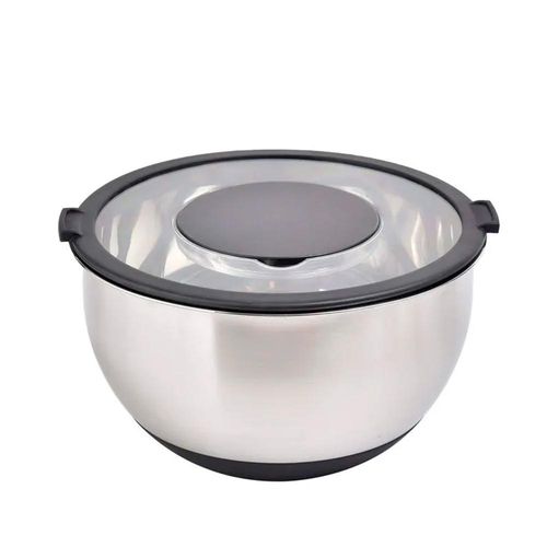 Jogo de Bowl e Ralador em aço inox prático Kenya 5 peças