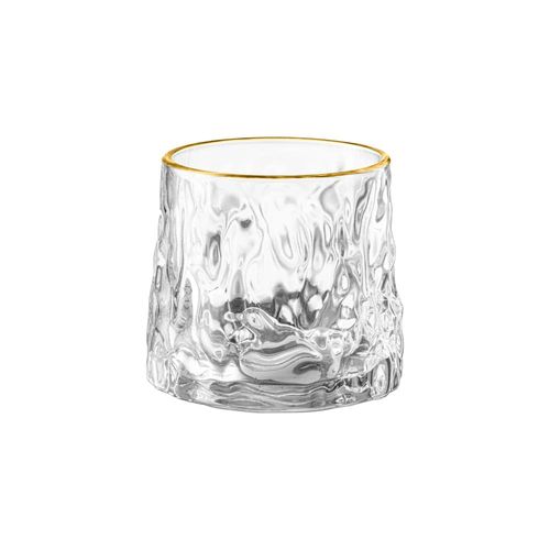 Copo baixo em vidro borda dourada L'Hermitage Frost 180ml