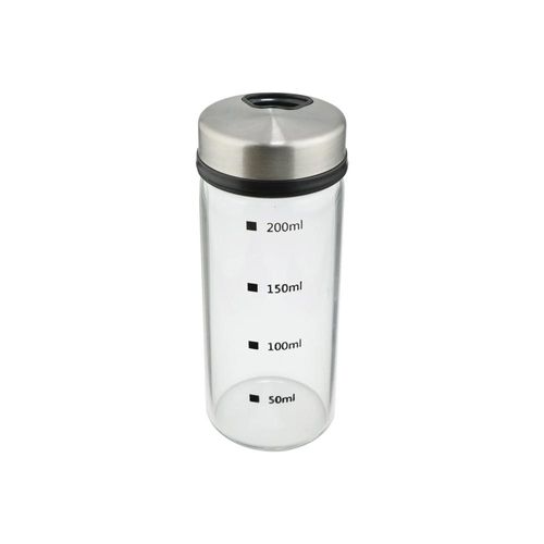 Porta condimento em vidro com Tampa em aço inox Dynasty 200ml incolor