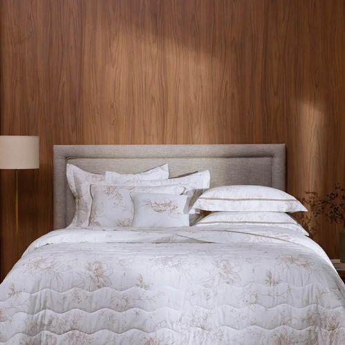 Almofada 300 Fios algodão egípcio Trussardi Madonnari 45cm x 45cm Branco